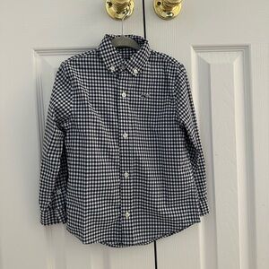 Vineyard Vines Kids Navy/White Check Shirt